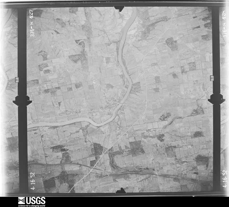 U.S. Geological Survey aerial photograph, 1952-04-16, scale 1:24000