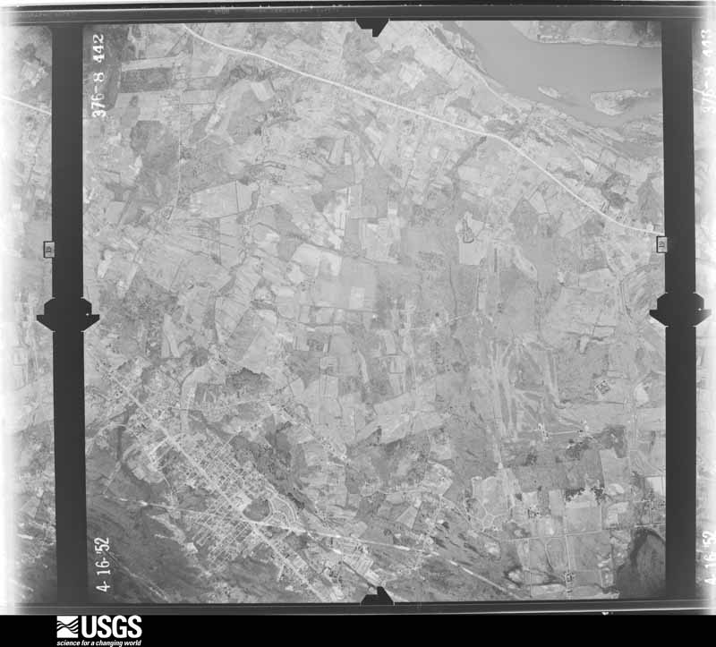 U.S. Geological Survey aerial photograph, 1952-04-16, scale 1:24000