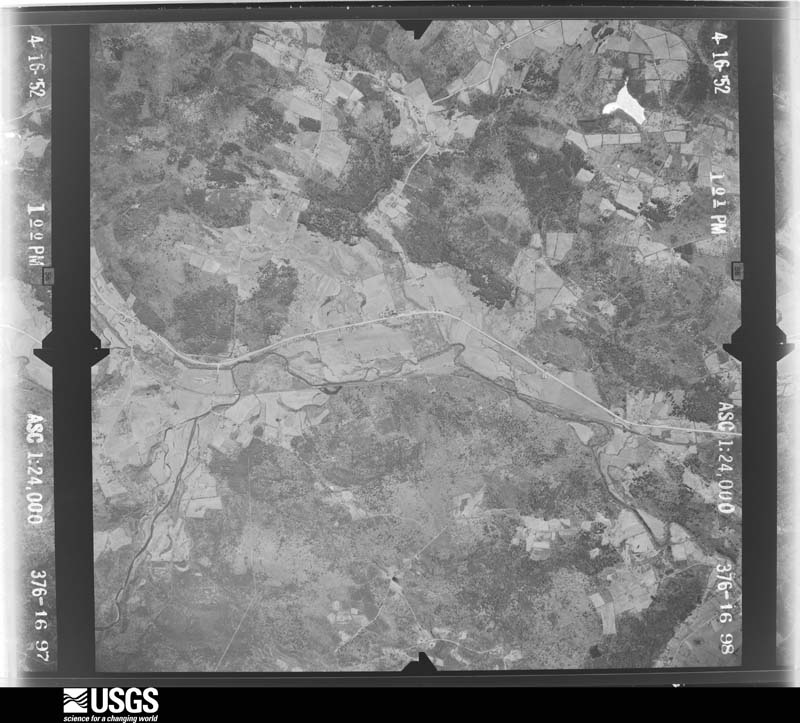 U.S. Geological Survey aerial photograph, 1952-04-16, scale 1:24000