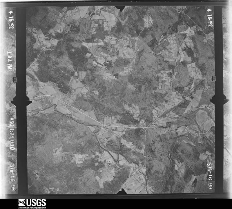 U.S. Geological Survey aerial photograph, 1952-04-16, scale 1:24000