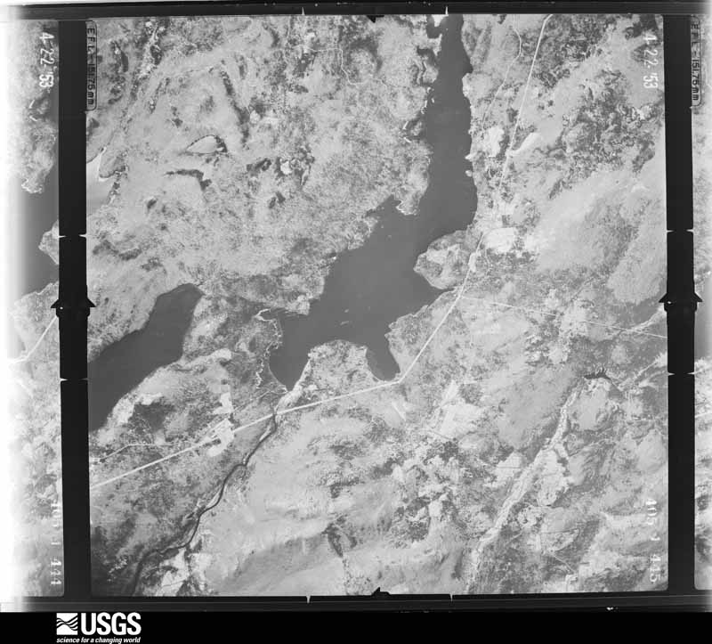U.S. Geological Survey aerial photograph, 1953-04-22, scale 1:40000