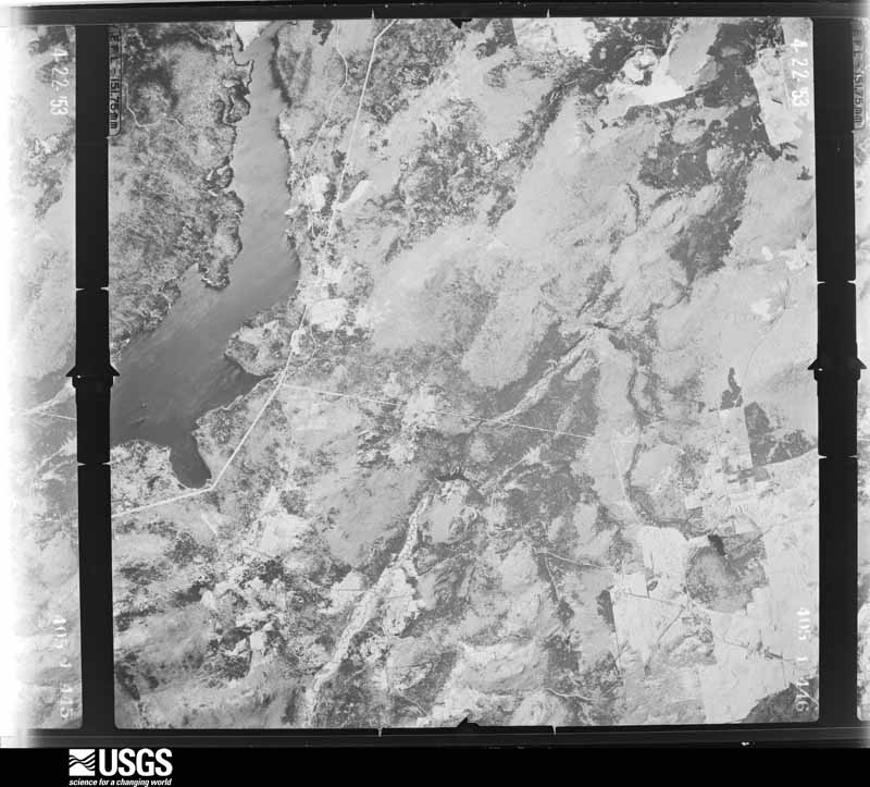 U.S. Geological Survey aerial photograph, 1953-04-22, scale 1:40000