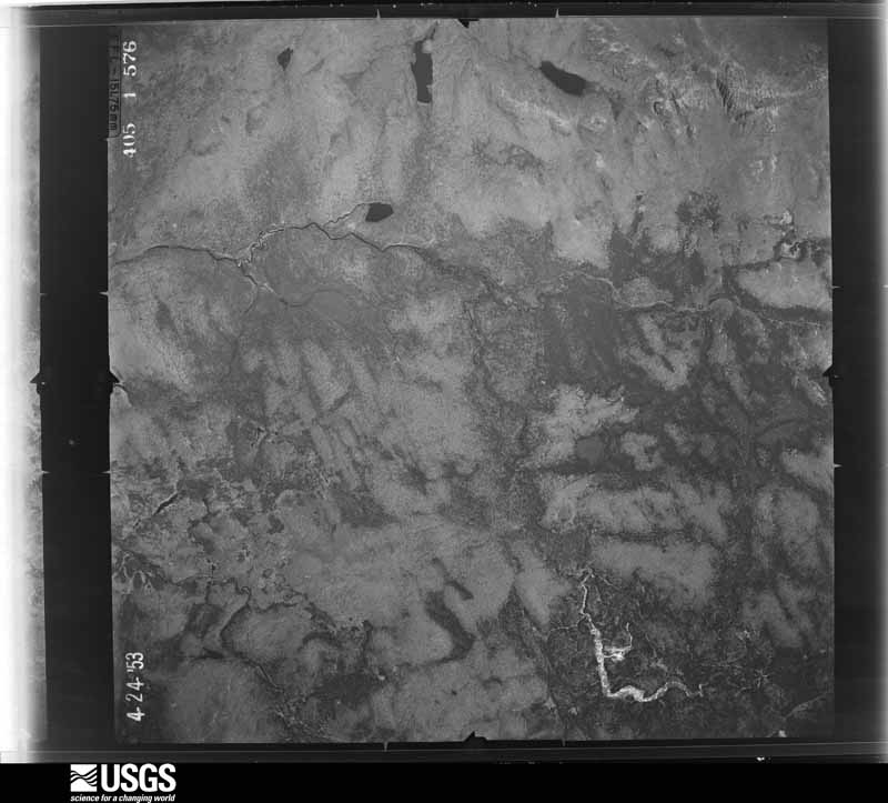 U.S. Geological Survey aerial photograph, 1953-04-24, scale 1:40000