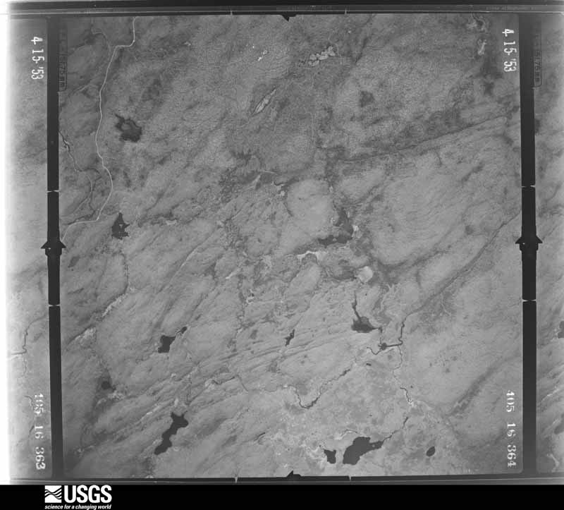U.S. Geological Survey aerial photograph, 1953-04-15, scale 1:40000