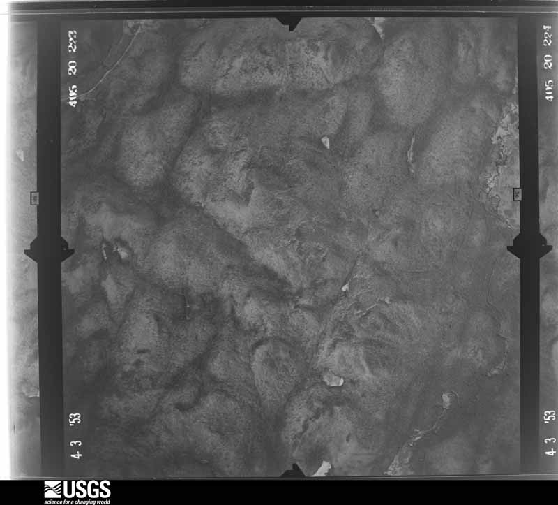 U.S. Geological Survey aerial photograph, 1953-04-03, scale 1:40000