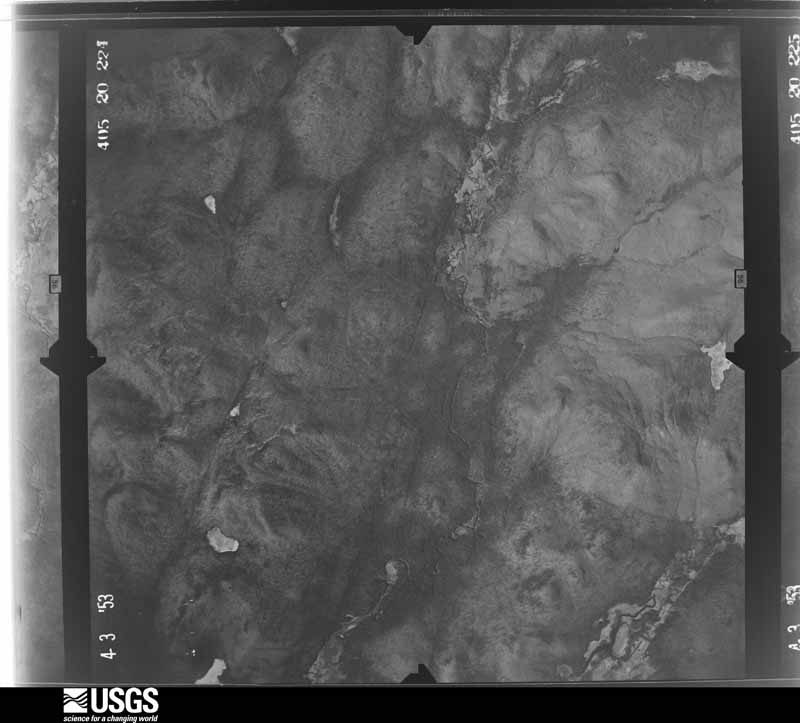 U.S. Geological Survey aerial photograph, 1953-04-03, scale 1:40000