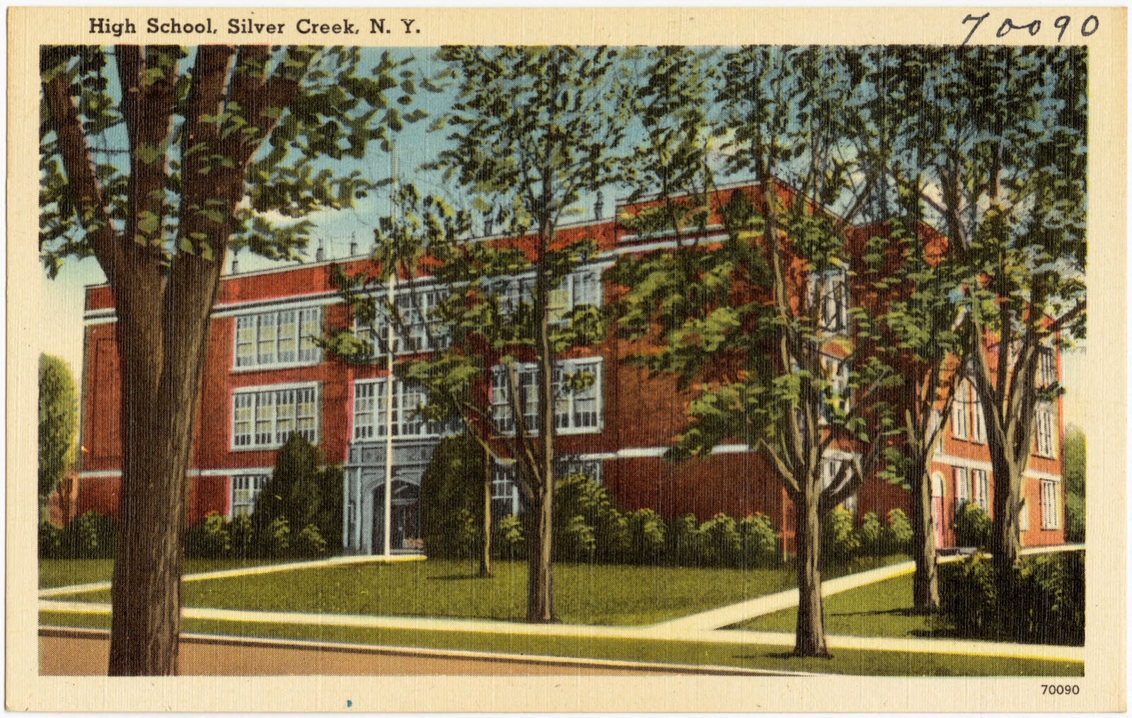 High school, Silver Creek, N. Y., Boston Public Library - undated