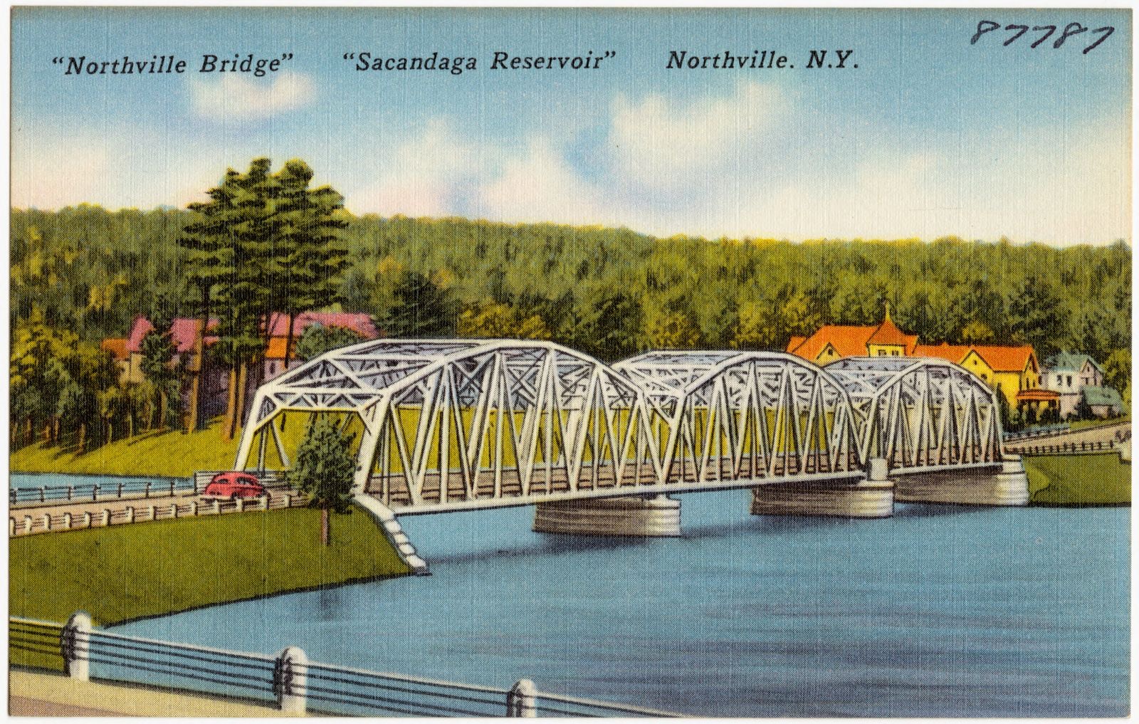 "Northville Bridge" "Sacandaga Reservoir" Northville, N.Y., Boston Public Library - undated