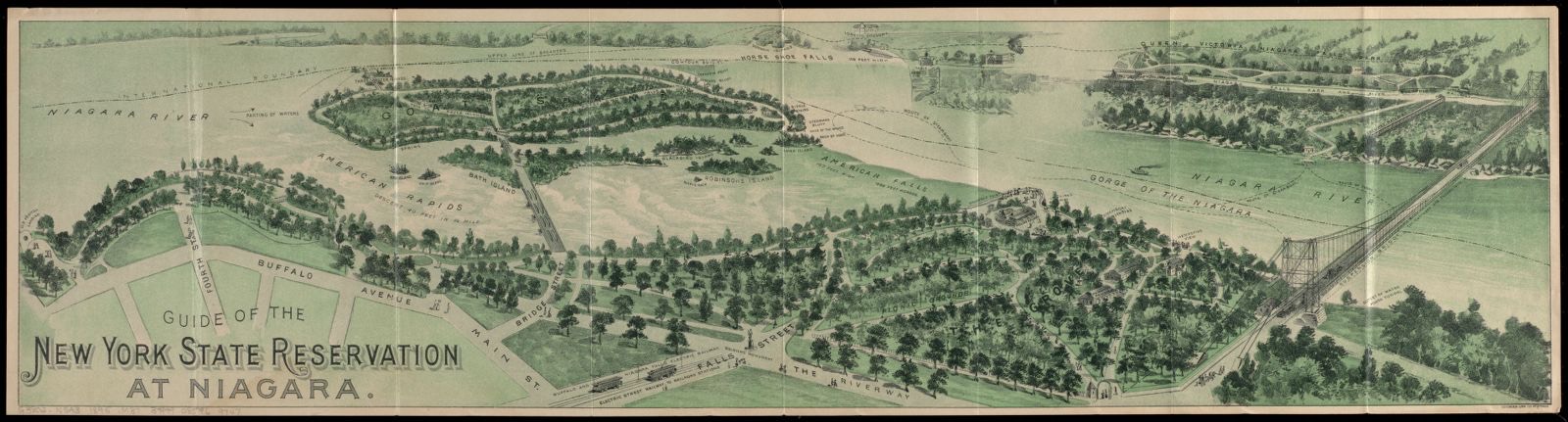 Guide of the New York State Reservation at Niagara, Boston Public Library - undated