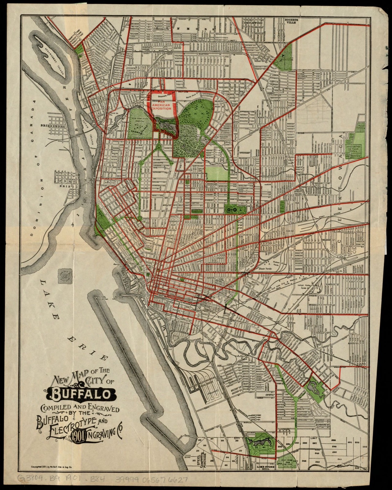 New map of the City of Buffalo, Boston Public Library - undated