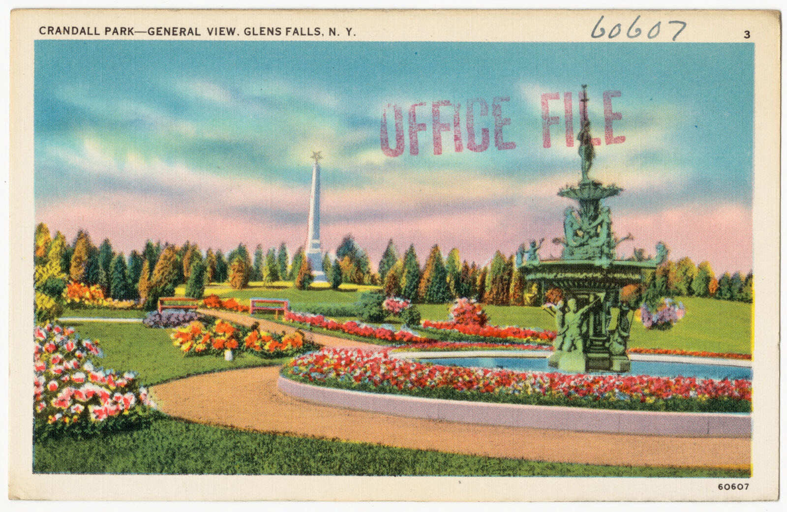 Crandall Park -- general view, Glens Falls, N. Y., Boston Public Library - undated