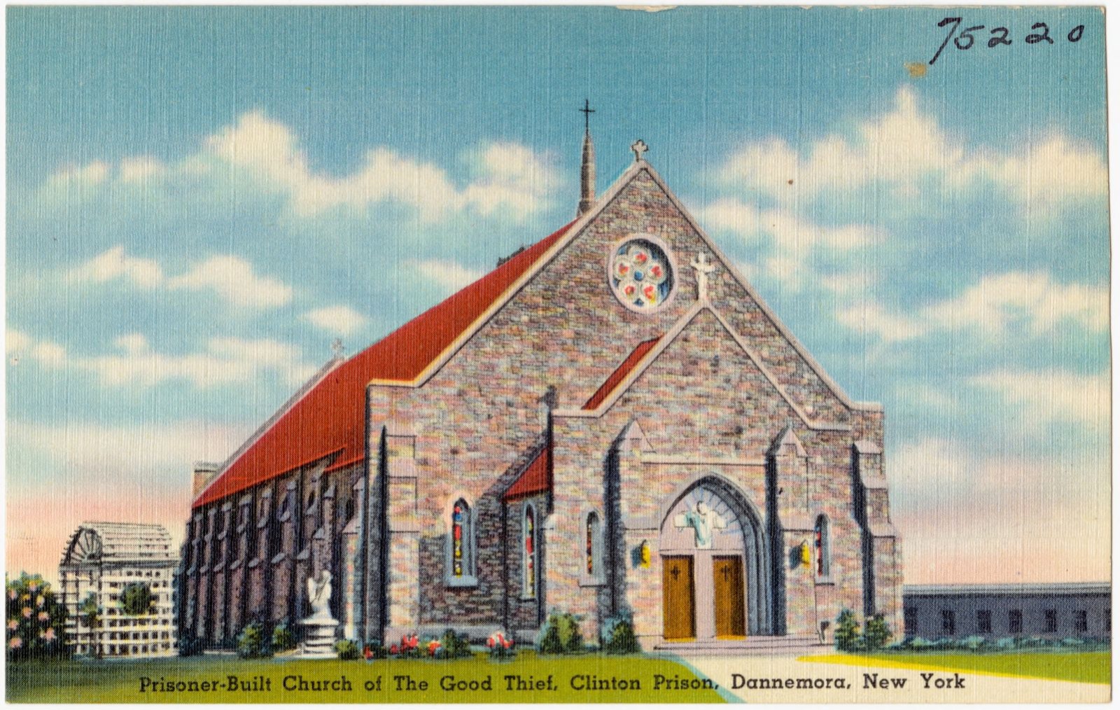 Prisoner-built Church of the Good Thief, Clinton Prison, Dannemora, New York, Boston Public Library - undated