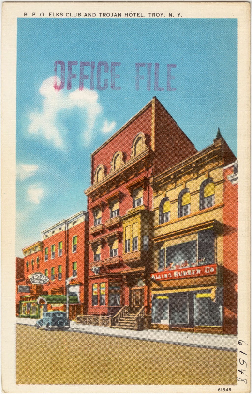 B. P. O. Elks Club and Trojan Hotel, Troy, N. Y., Boston Public Library - undated