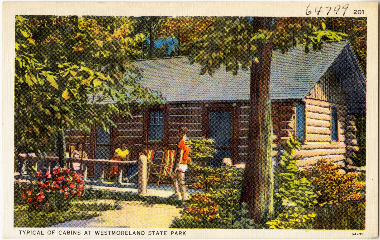 Typical of cabins at Westmoreland State Park, Boston Public Library - undated