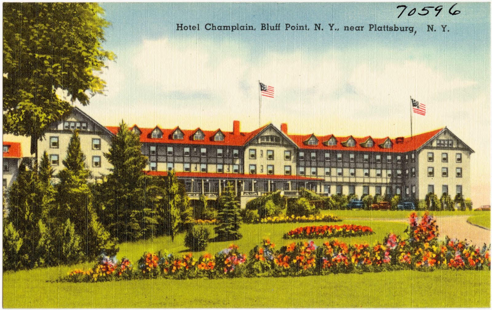Hotel Champlain, Bluff Point, N. Y., near Plattsburg, N. Y., Boston Public Library - undated