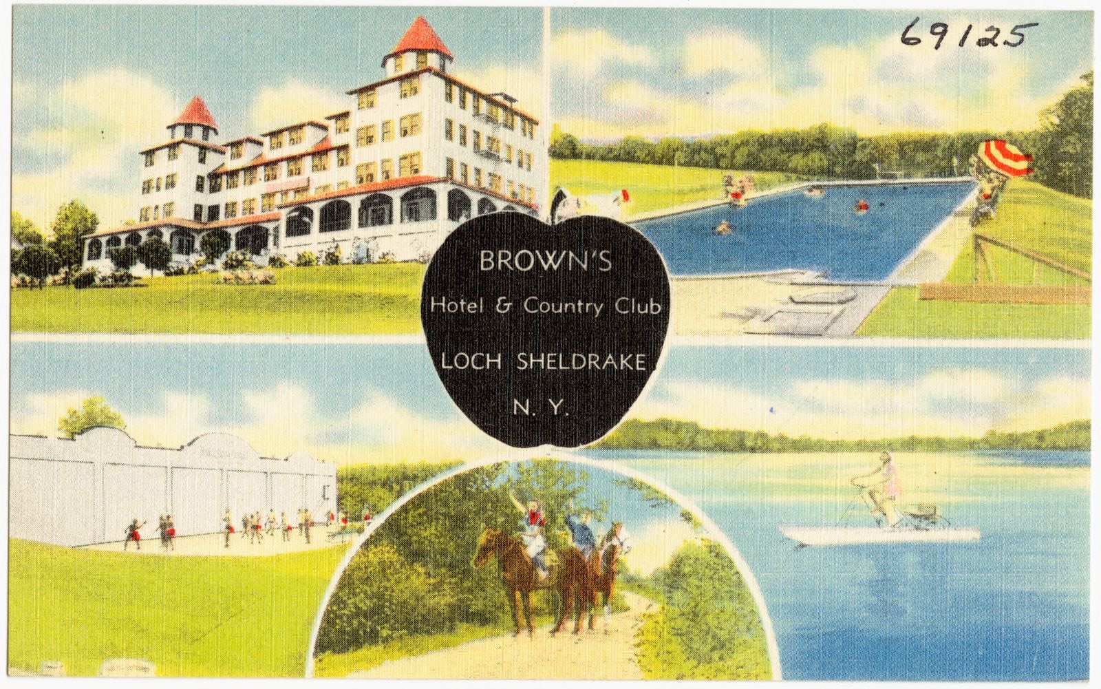 Brown's Hotel & Country Club, Loch Sheldrake, N. Y., Boston Public Library - undated