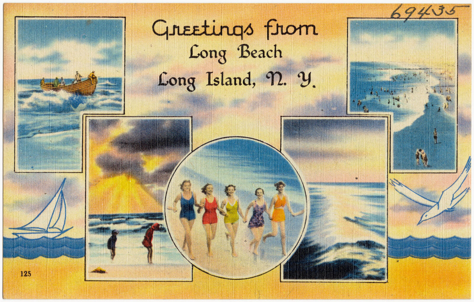 Greetings from Long Beach, Long Island, N. Y., Boston Public Library - undated