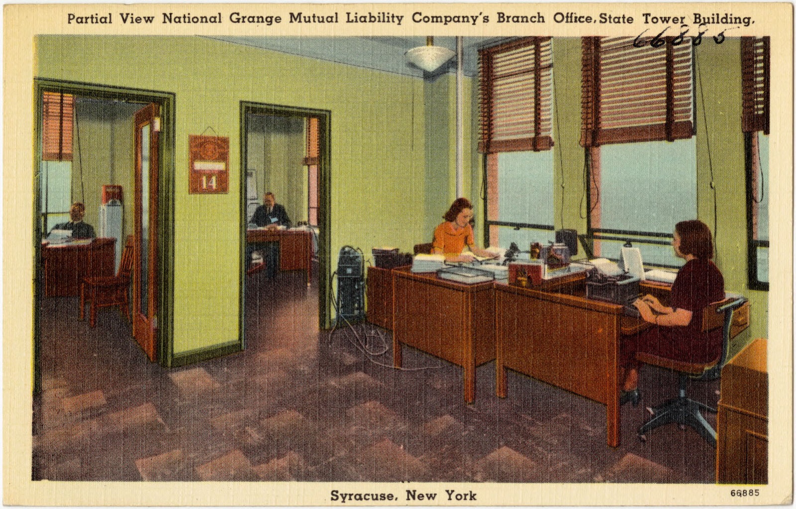 Partial view National Grange Mutual Liability Company's Branch Office, State Tower building, Syracuse, New York., Boston Public Library - undated