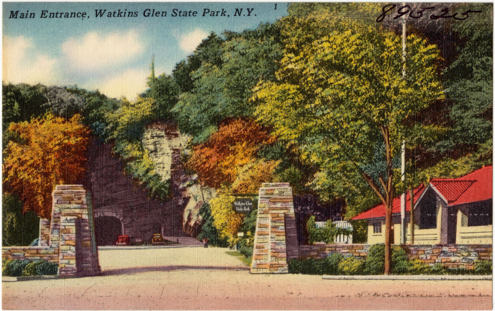 Main entrance, Watkins Glen State Park, N. Y., Boston Public Library - undated