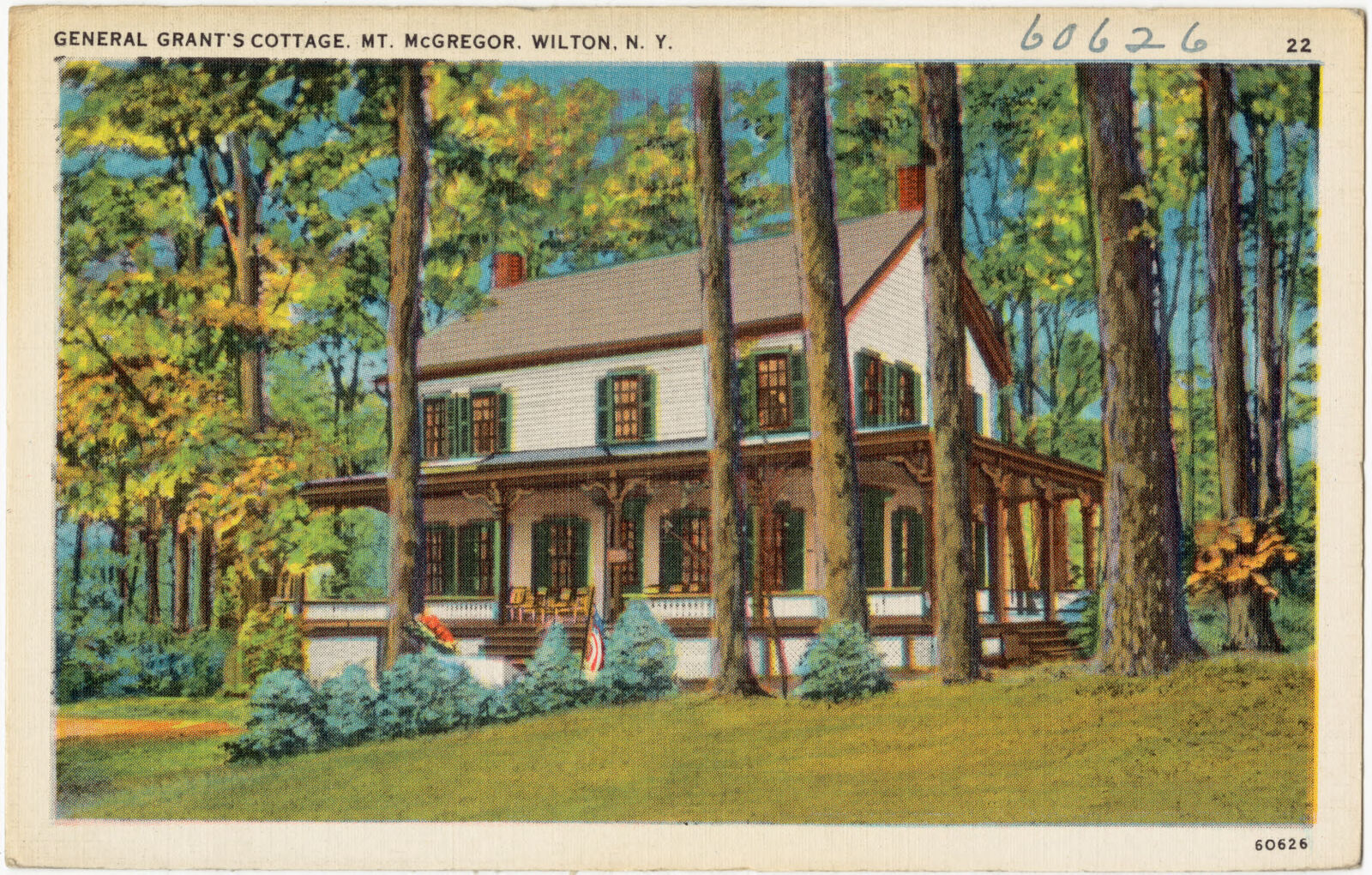 General Grant's cottage, Mt. McGregor, Wilton, N. Y., Boston Public Library - undated
