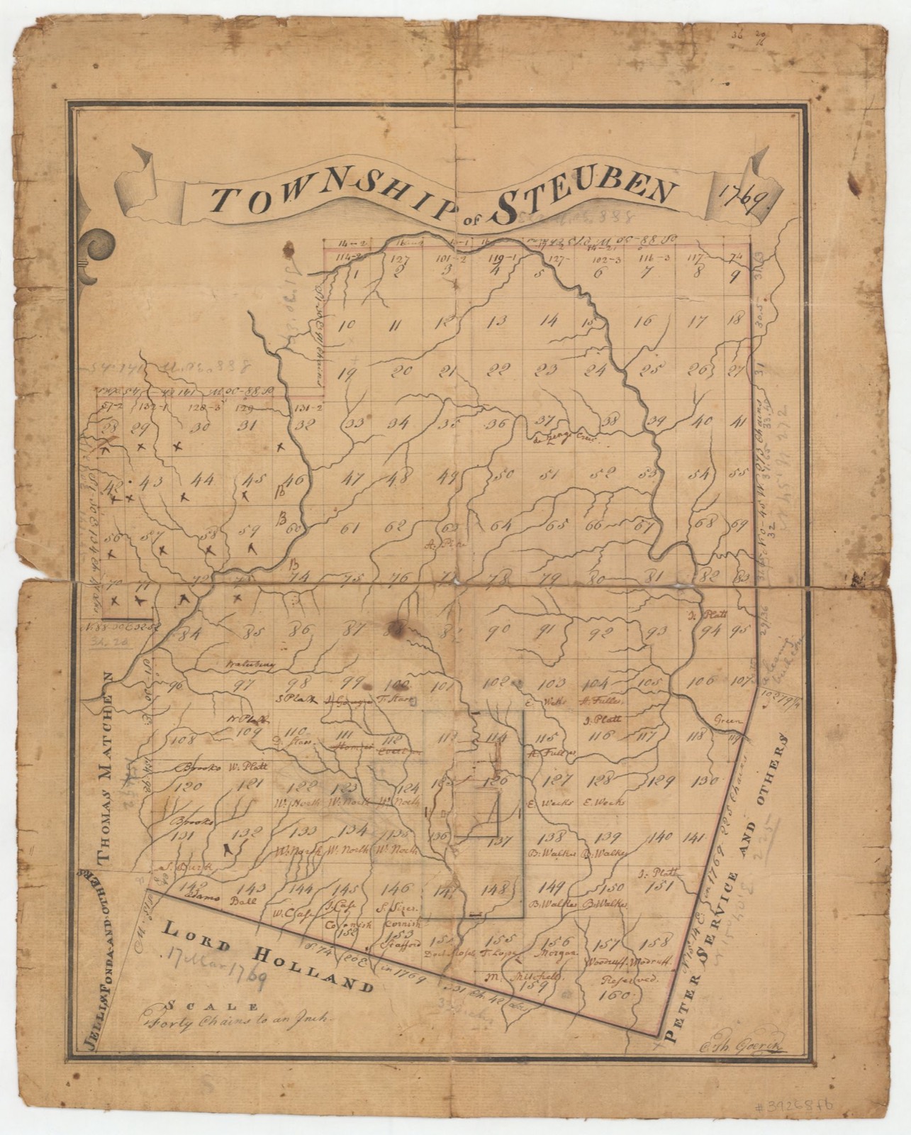 Township of Steuben 1769, MacLean Collection Map Library - undated