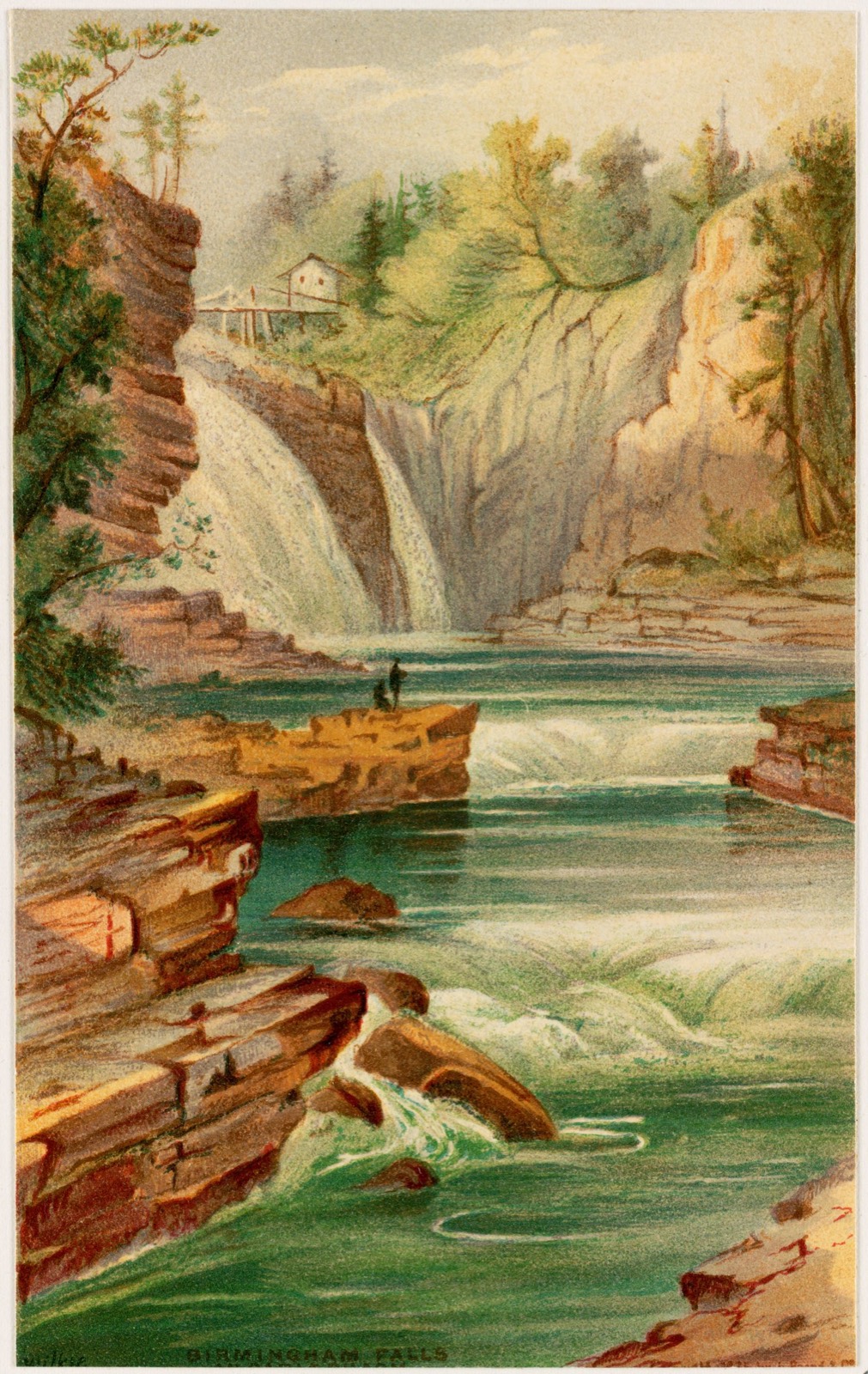 Birmingham Falls, Ausable Chasm, Boston Public Library - undated