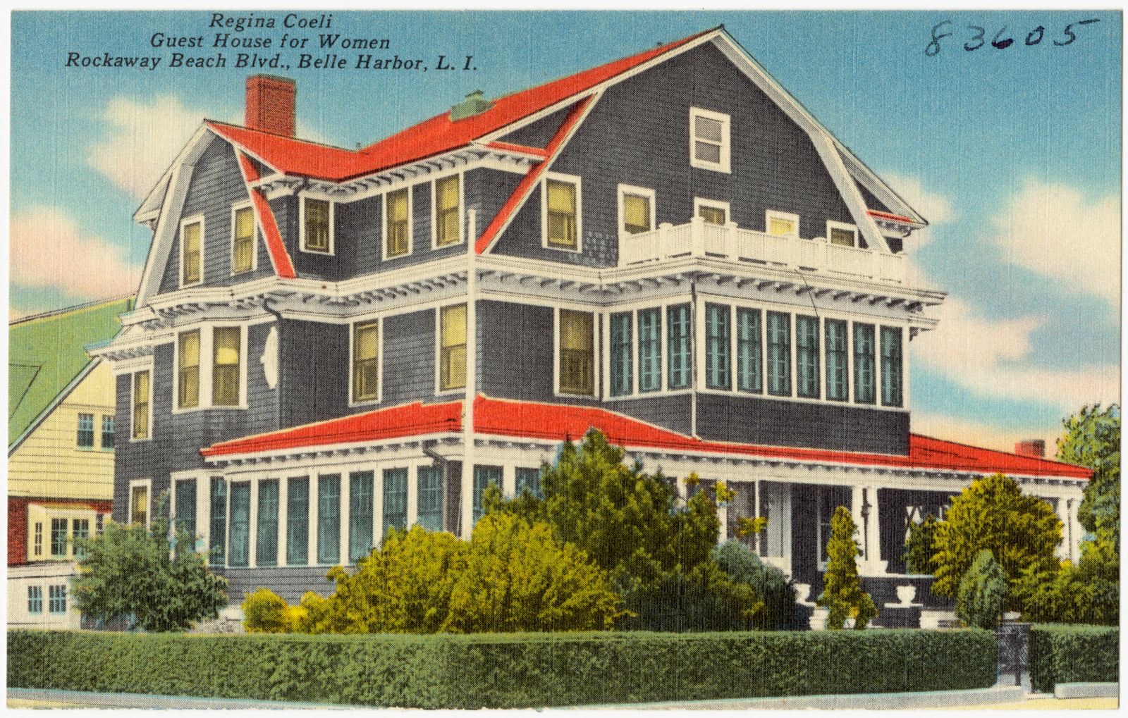 Regina Coeli Guest House for Women. Rockaway Beach Blvd., Belle Harbor, L. I., Boston Public Library - undated