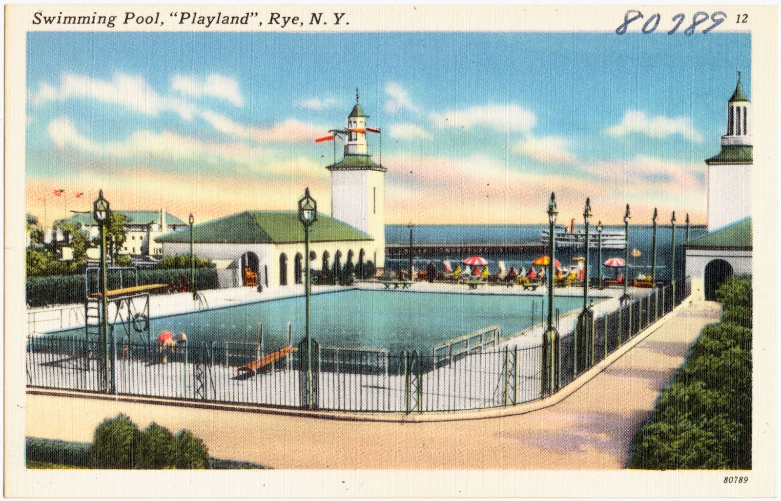 Swimming pool, "Playland", Rye, N. Y., Boston Public Library - undated