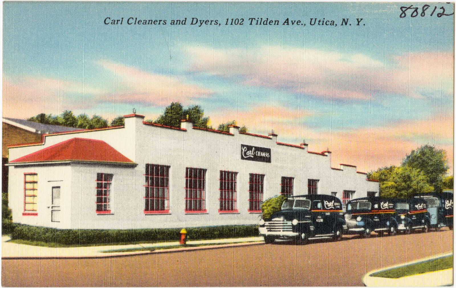 Carl Cleaners and Dyers, 1102 Tilden Ave, Utica, N. Y., Boston Public Library - undated