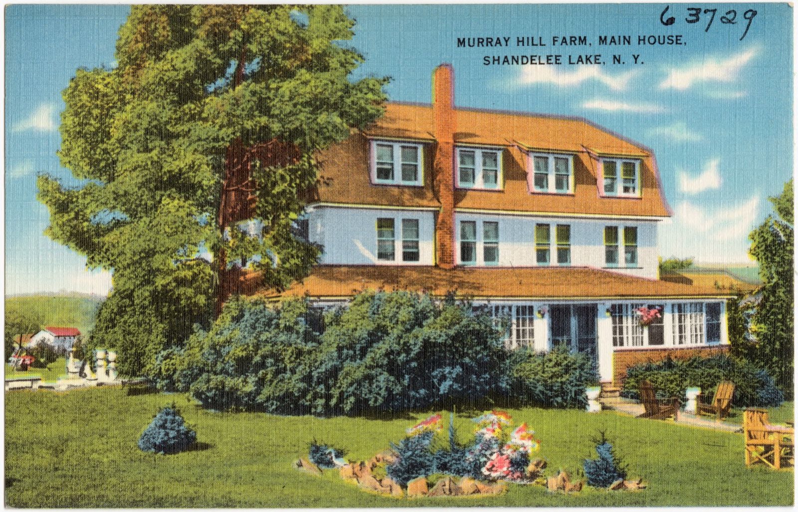 Murray Hill Farm, main house, Shandelee Lake, N. Y., Boston Public Library - undated