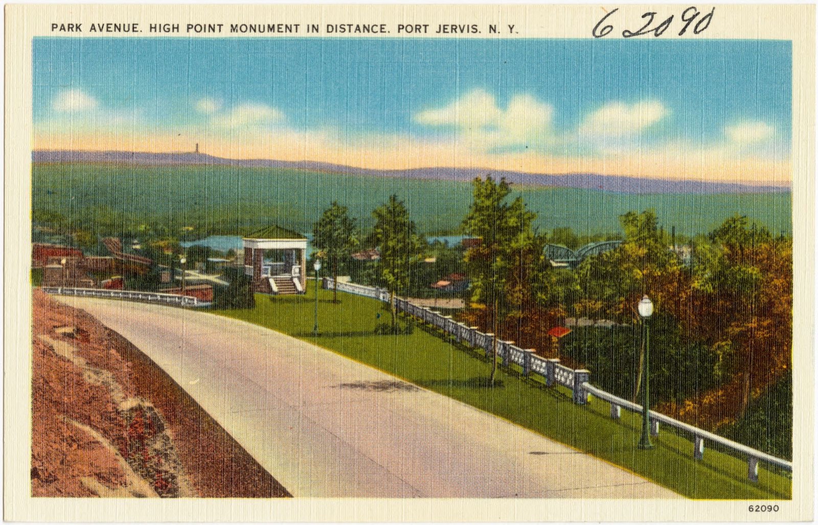 Park Avenue. High Point Monument in distance. Port Jervis, N. Y., Boston Public Library - undated