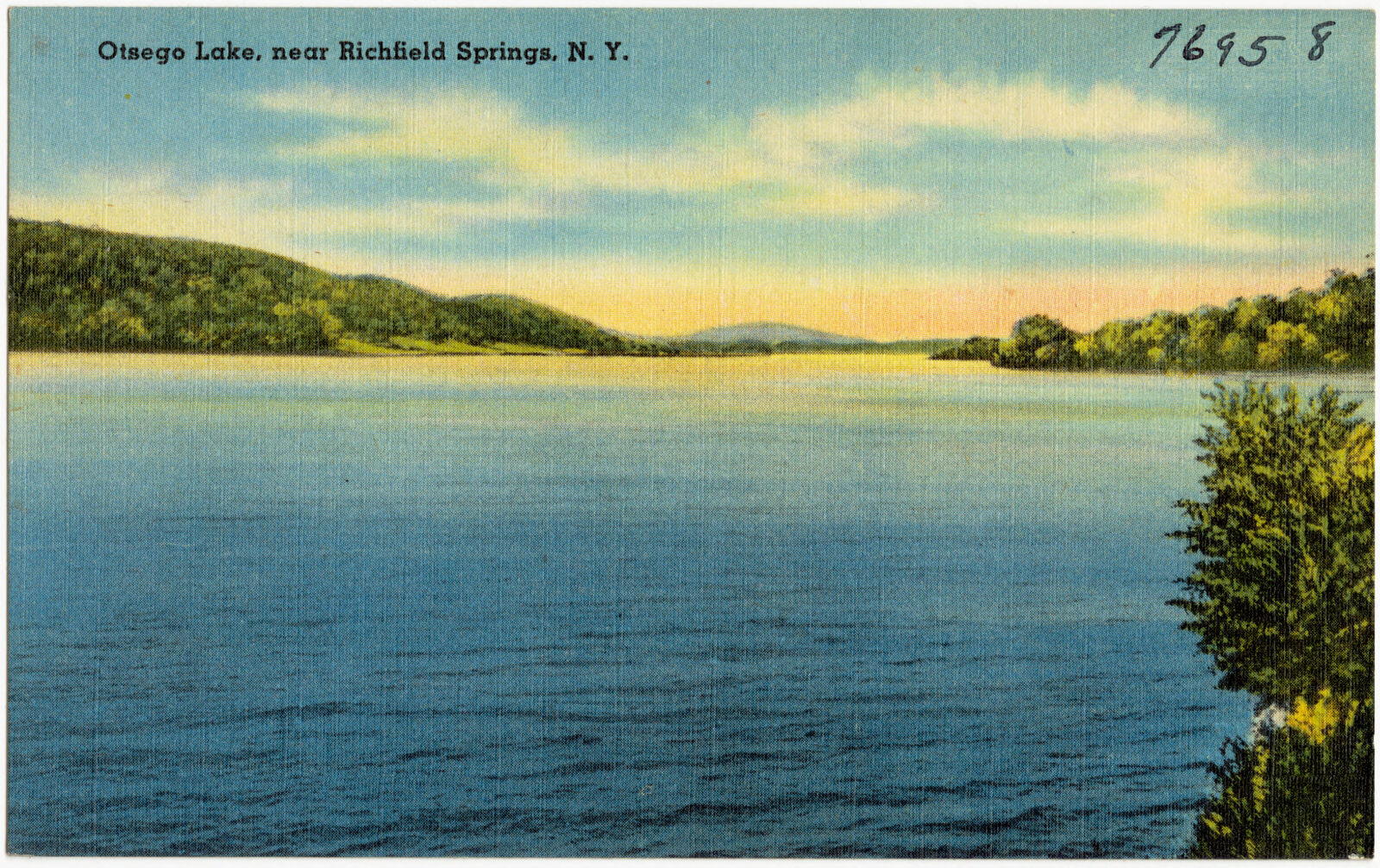 Ostego Lake near Richfield Springs, N. Y., Boston Public Library - undated