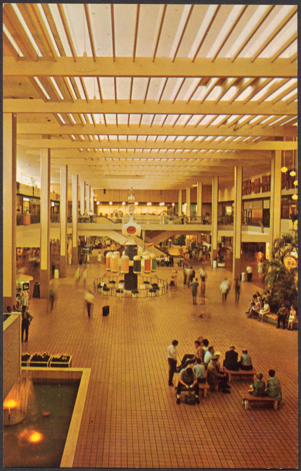 Midtown shopping mall (interior), Boston Public Library - undated