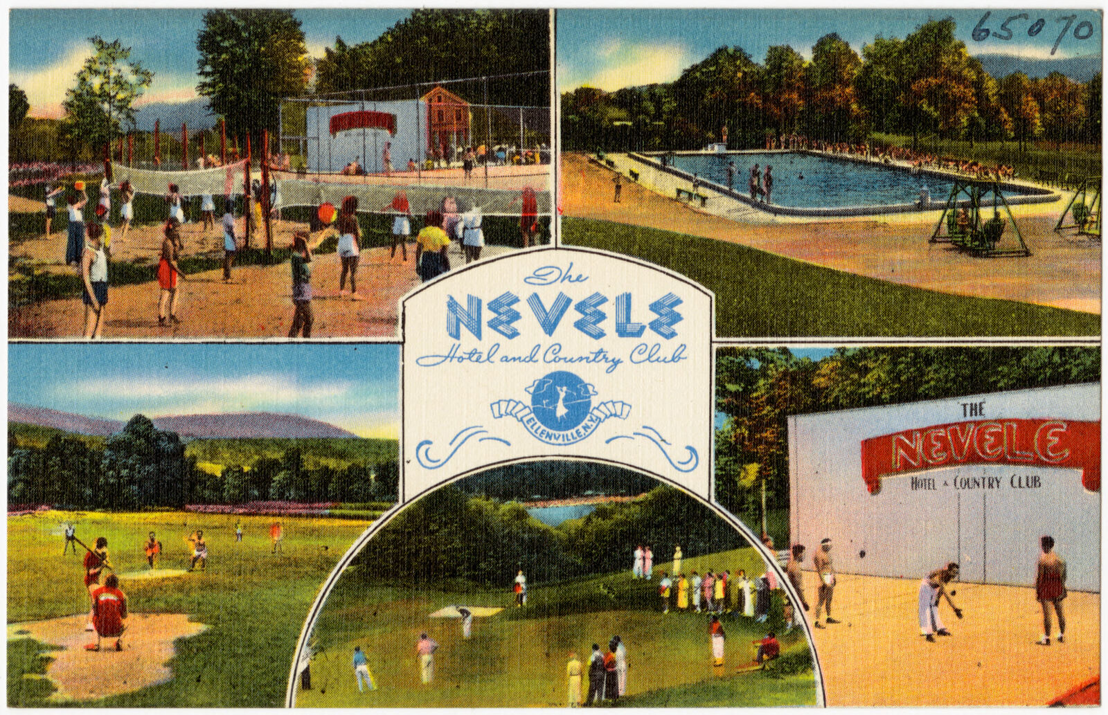 The Nevele Hotel and Country Club, Ellenville, N. Y., Boston Public Library - undated