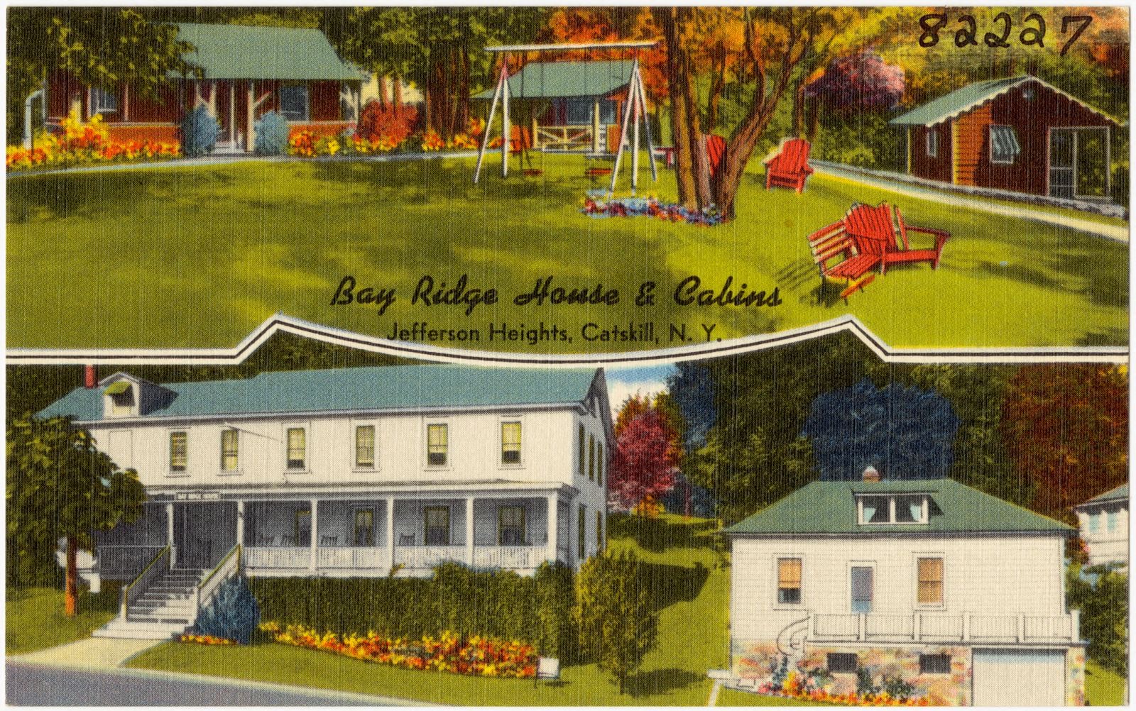 Bay Ridge House & Cabins, Jefferson Heights, Catskill, N. Y., Boston Public Library - undated