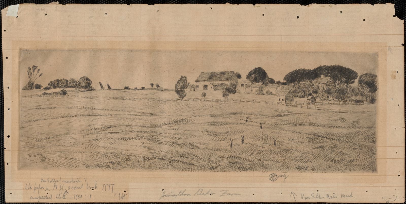 The Jonathan Baker Farm, Boston Public Library - undated