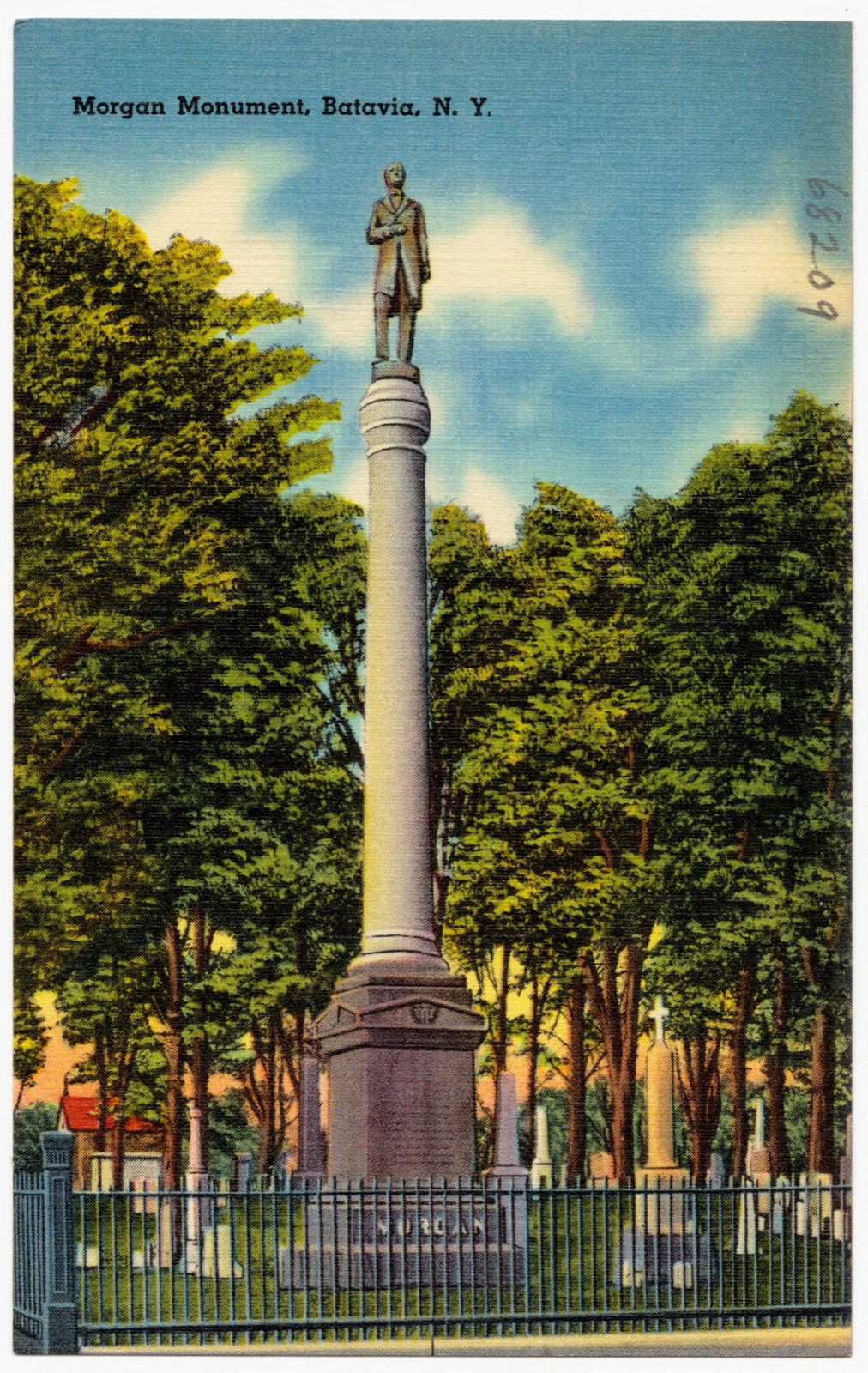 Morgan Monument, Batavia, N. Y., Boston Public Library - undated