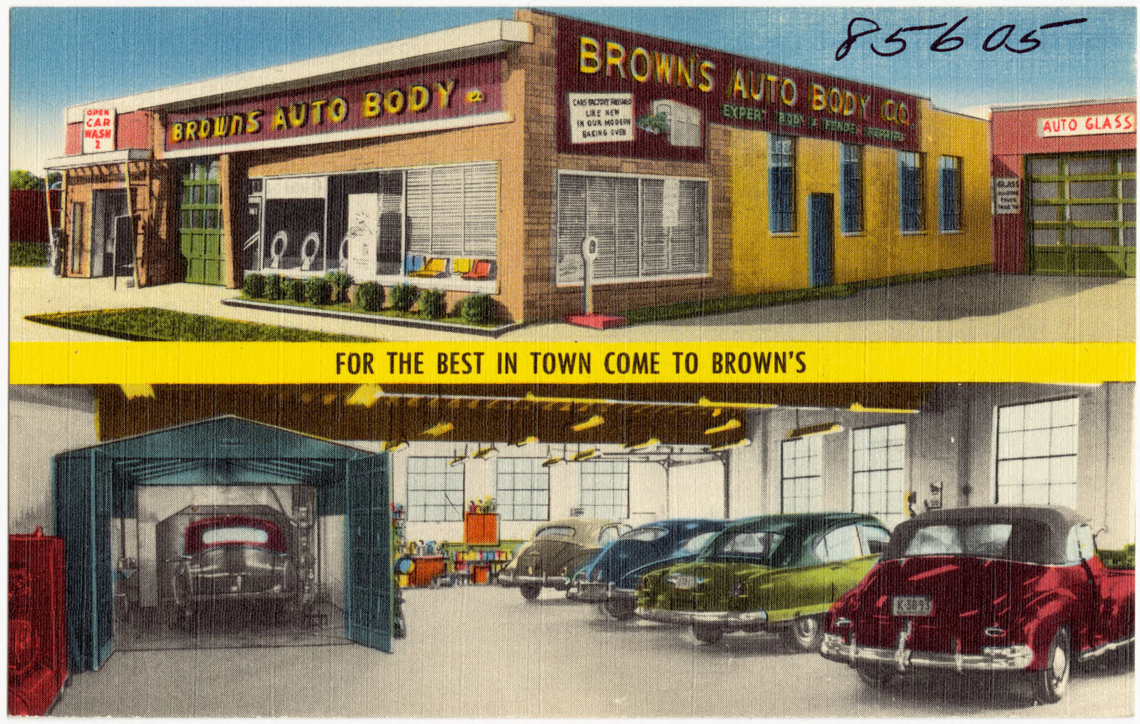 Brown's Auto Body. For the best in town come to Brown's, Boston Public Library - undated