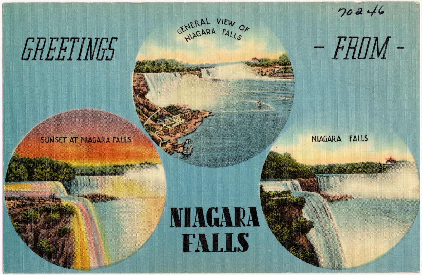 Greetings from Niagara Falls, Boston Public Library - undated