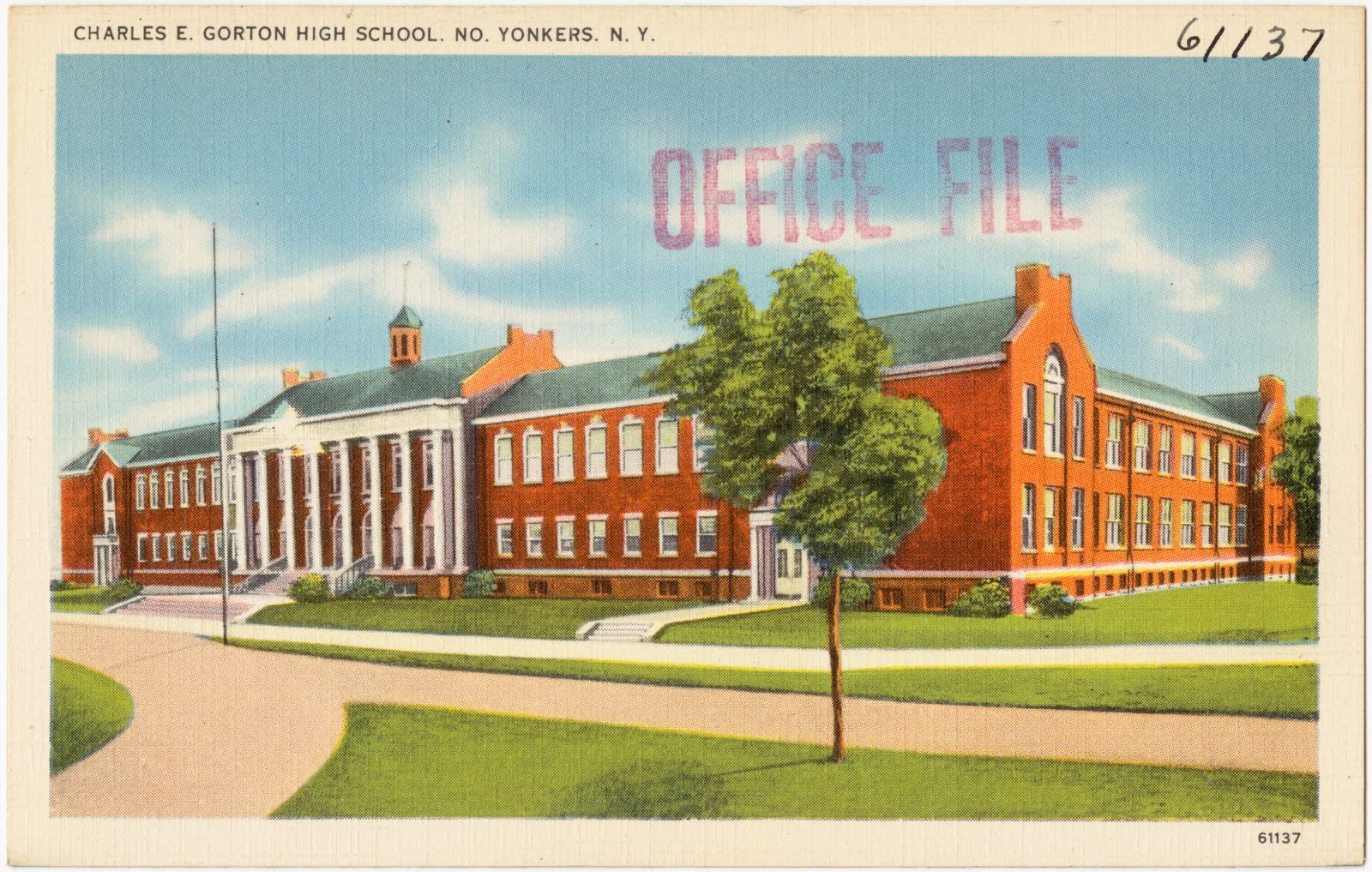 Charles E. Gorton High School, No. Yonkers, N. Y., Boston Public Library - undated