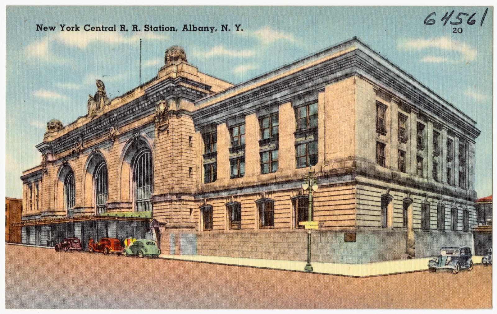 New York Central R. R. Station, Albany, N. Y., Boston Public Library - undated