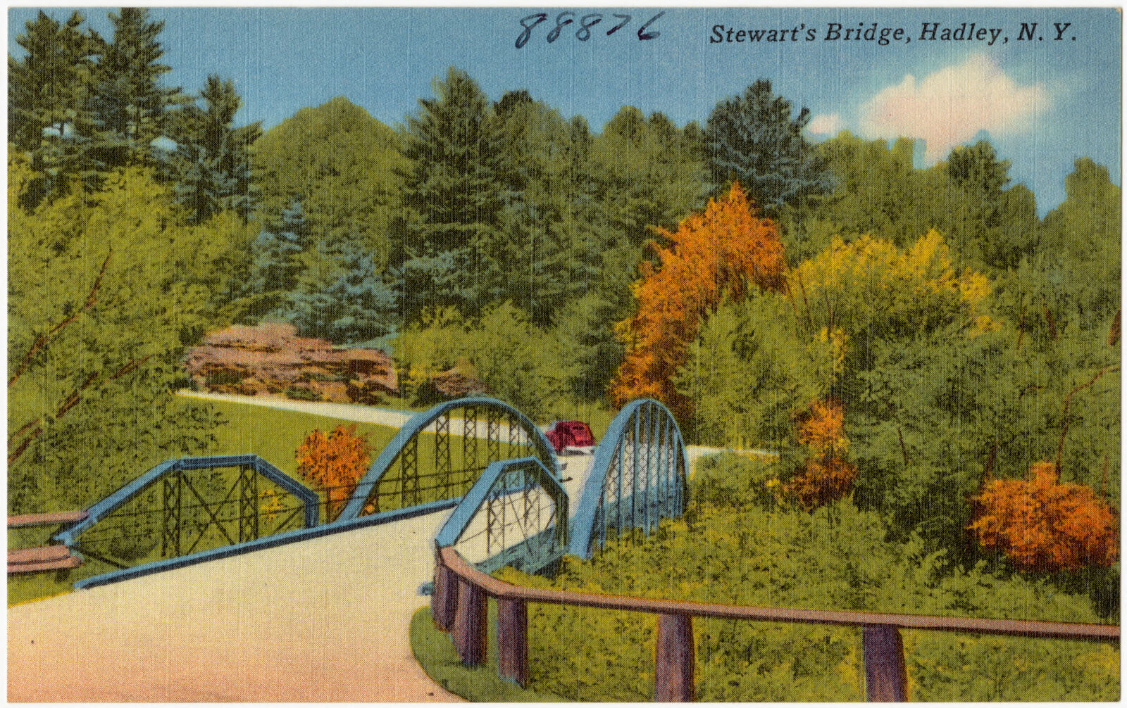 Stewart's Bridge, Hadley, N. Y., Boston Public Library - undated