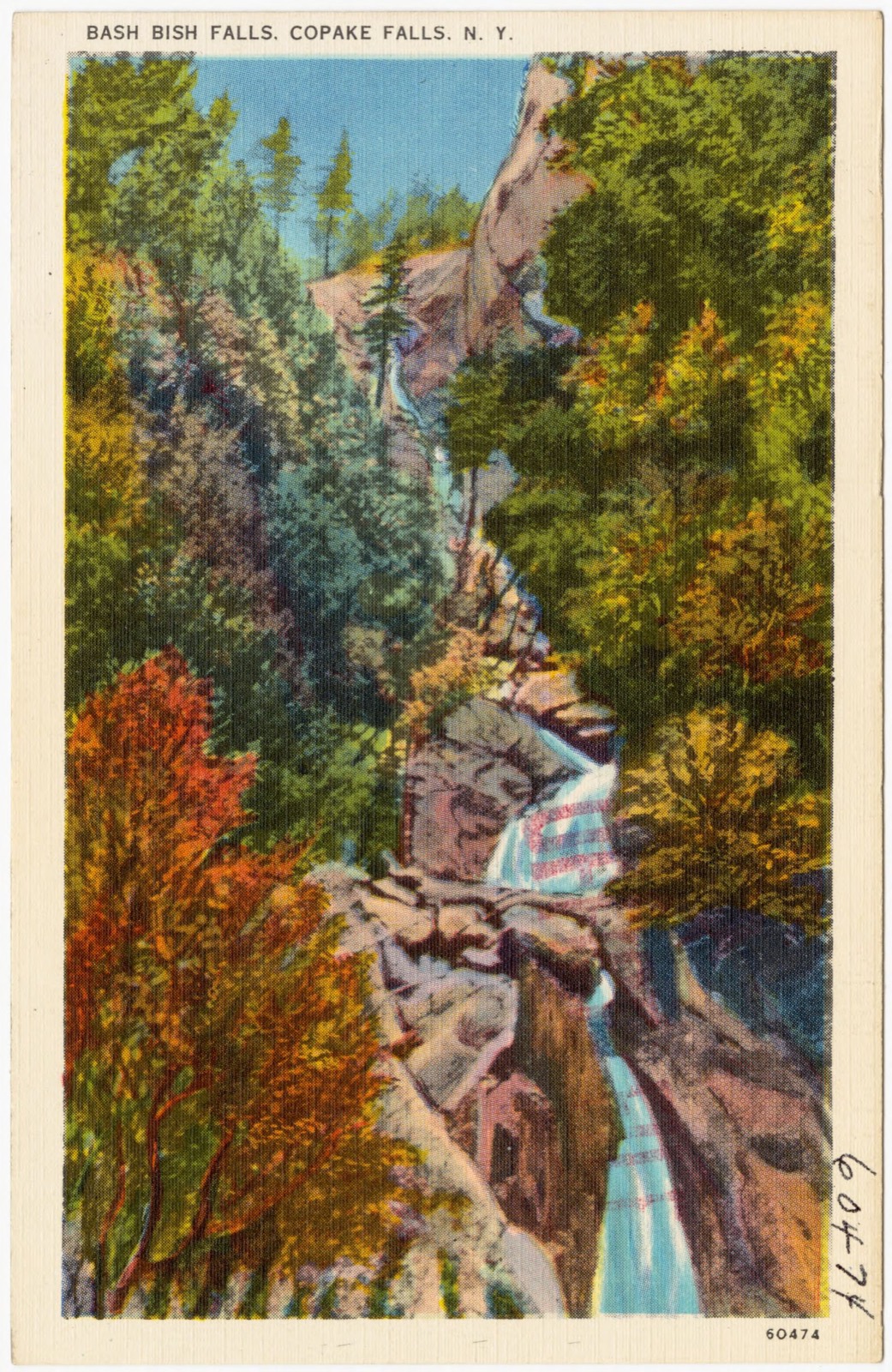 Bash Bish Falls, Copake Falls, N. Y., Boston Public Library - undated