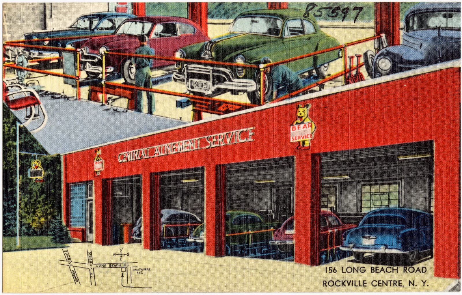 Central Alinement Service, 156 Long Beach Road, Rockville Center, N. Y., Boston Public Library - undated