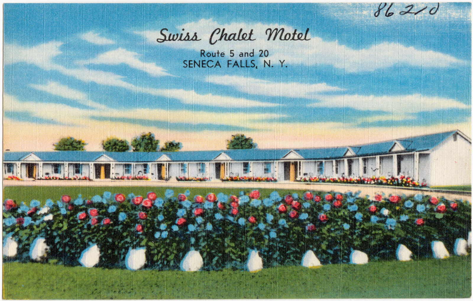 Swiss Chalet Motel, Route 5 and 20, Seneca Falls, N. Y., Boston Public Library - undated