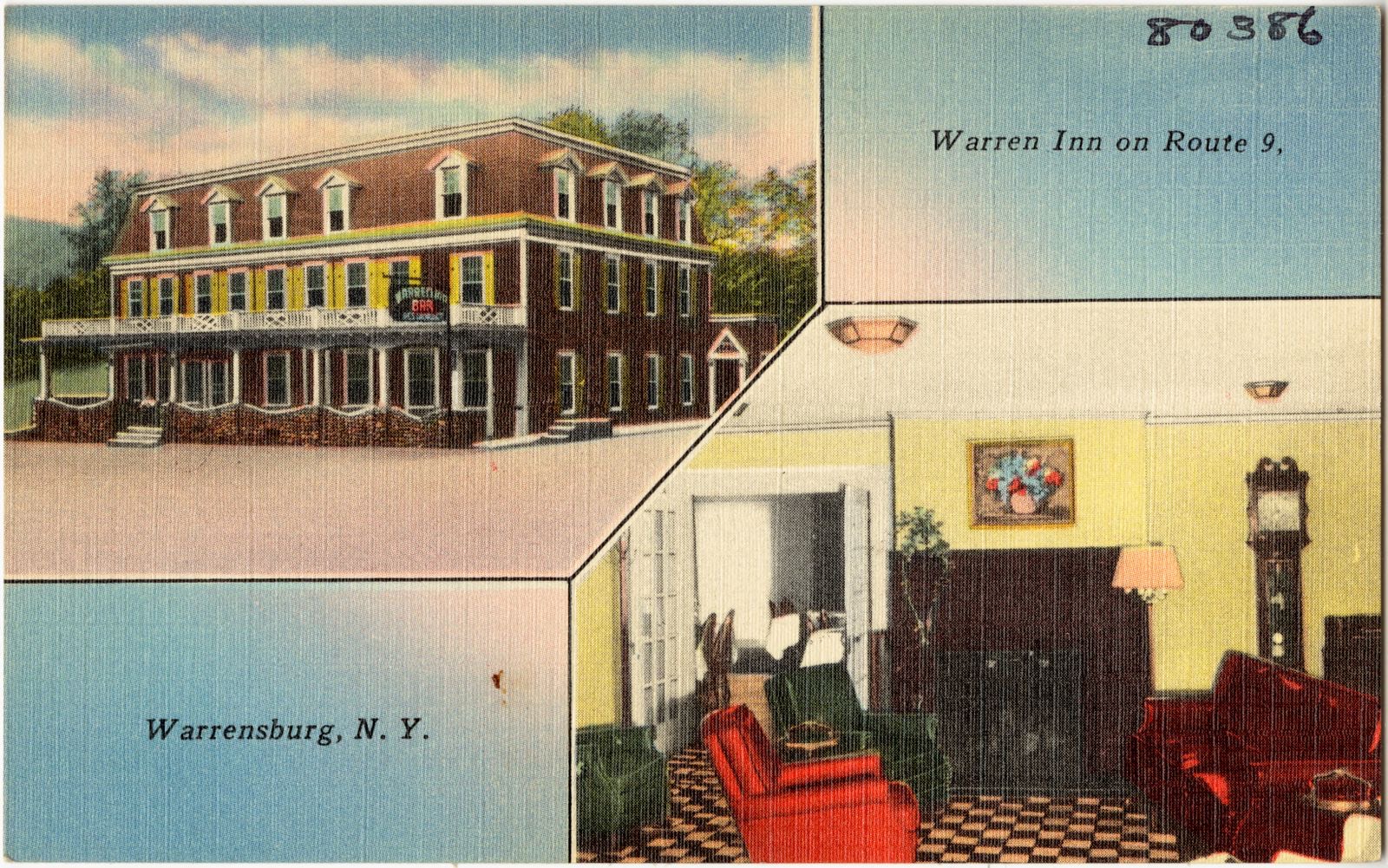 Warren Inn on Route 9, Warrensburg, N. Y., Boston Public Library - undated