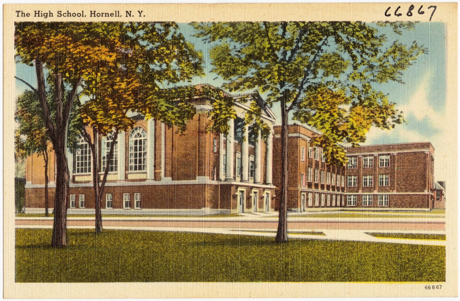The high school, Hornell, N. Y., Boston Public Library - undated