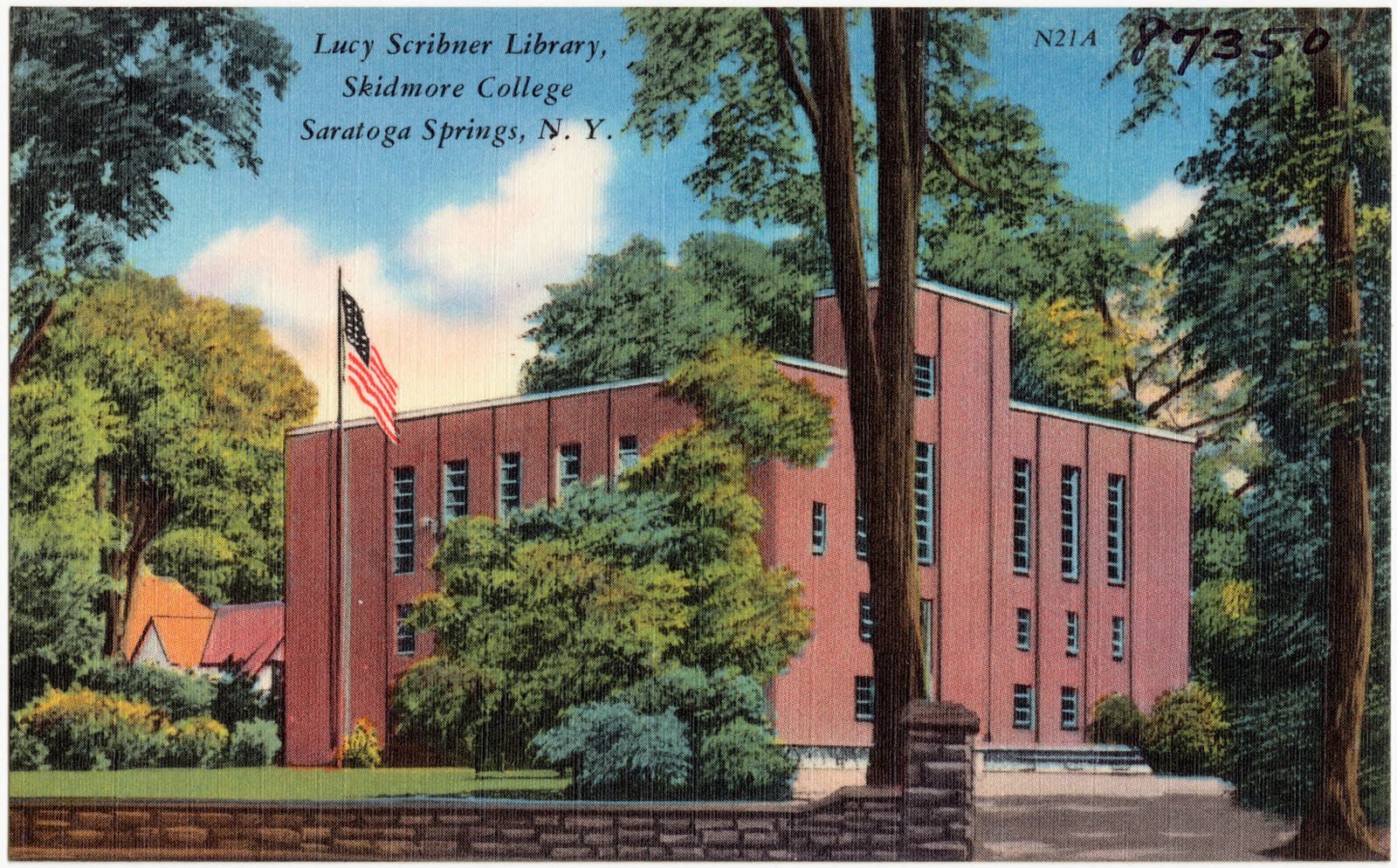 Lucy Scribner Library, Skidmore College, Saratoga Springs, N. Y., Boston Public Library - undated