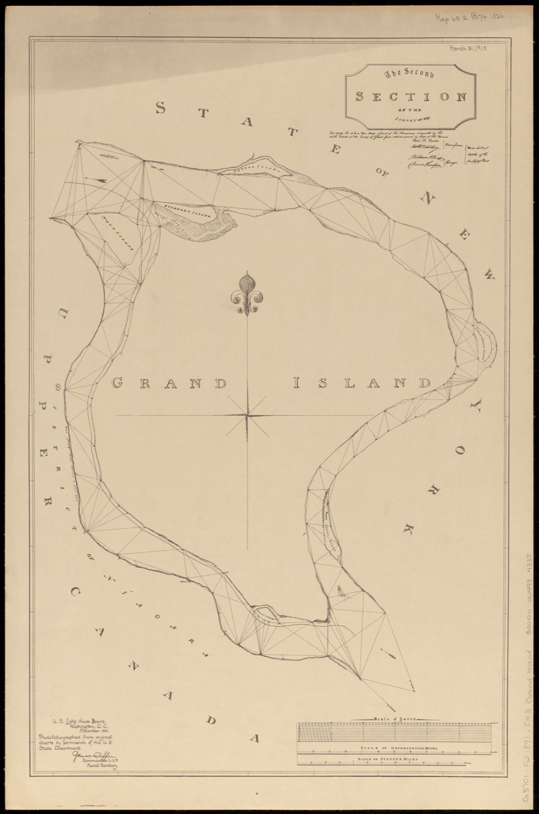The second section of the survey of 1819, Boston Public Library - undated