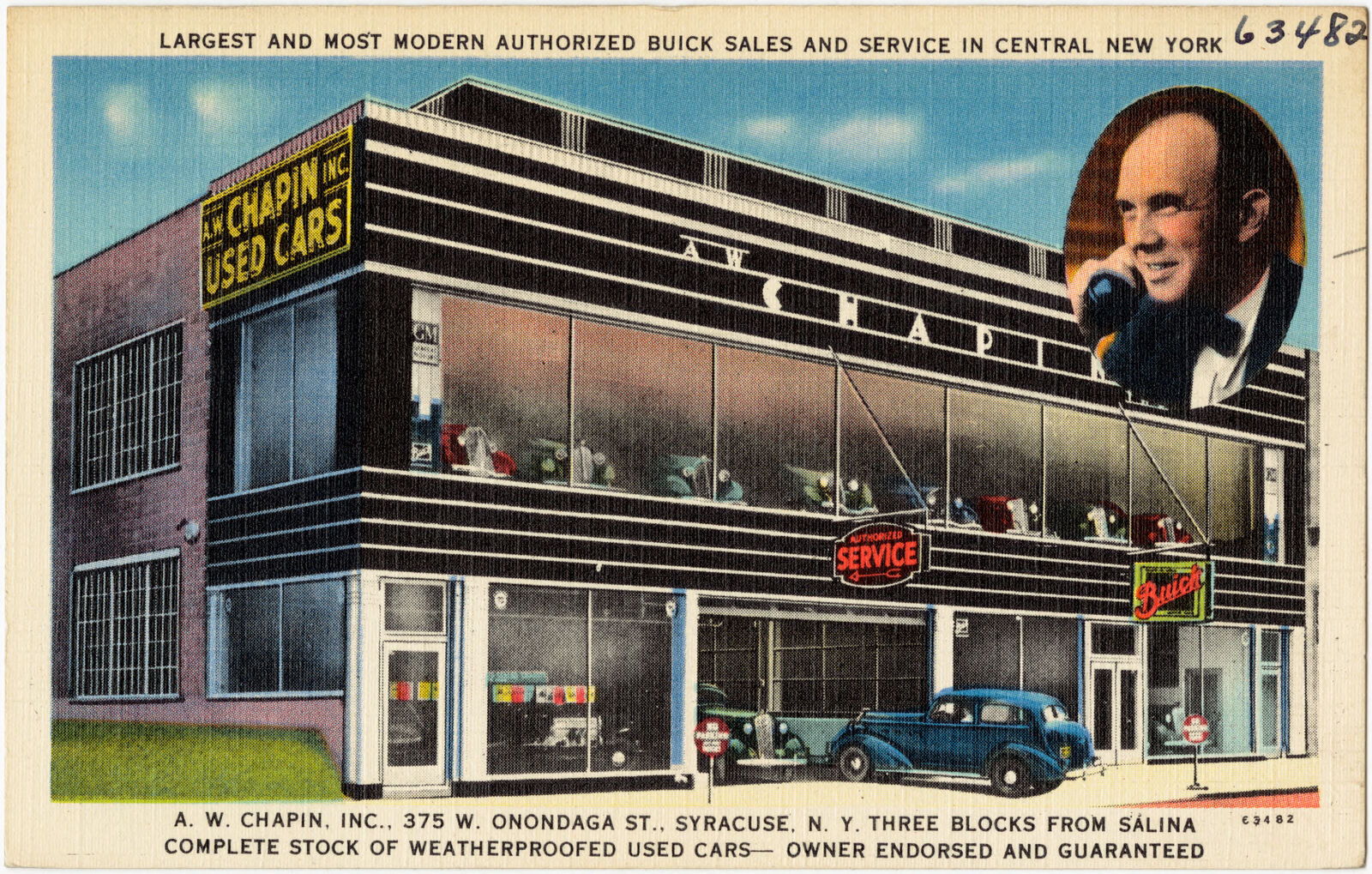 Largest and most modern authorized Buick sales and service in central New York, Boston Public Library - undated